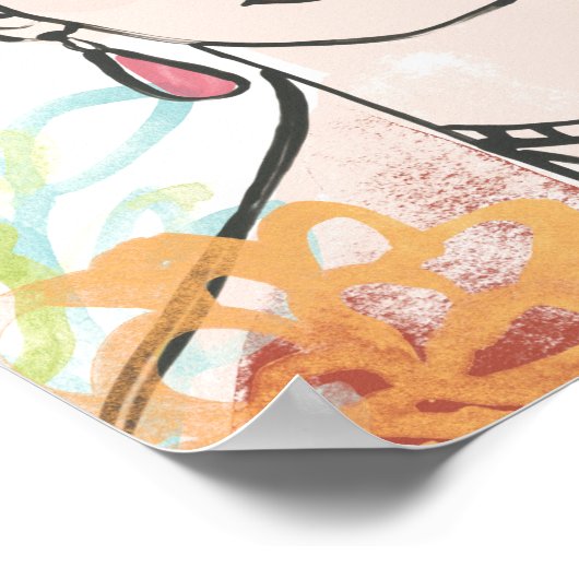 Portret van Frida Kahlo Poster (Hoek)