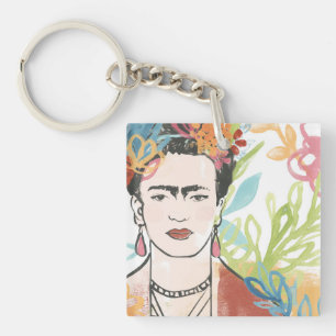 Portret van Frida Kahlo Sleutelhanger