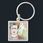 Portret van Frida Kahlo Sleutelhanger<br><div class="desc">Portret van Frida Kahlo door June Erica Vess</div>