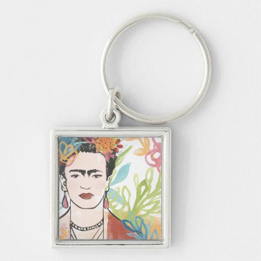 Portret van Frida Kahlo Sleutelhanger (Voorkant)