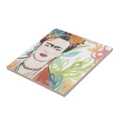 Portret van Frida Kahlo Tegeltje (Zijkant)