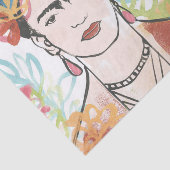Portret van Frida Kahlo Tissuepapier (Detail)