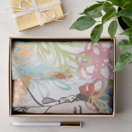 Portret van Frida Kahlo Tissuepapier (Geschenk)