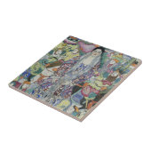 Portret van Friederike Maria Beer door Gustav Klim Tegeltje (Zijkant)