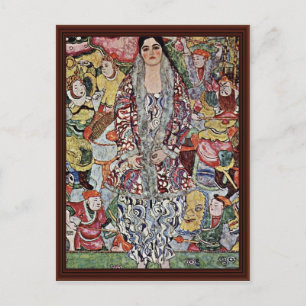 Portret van Friederike Maria Beer door Klimt Gusta Briefkaart