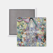 Portret van Friederike Maria Beer van Gustav Klimt Magneet (Voorkant / Achterkant)