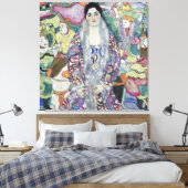 Portret van Friederike Maria van Gustav Klimt Canvas Afdruk (Insitu (Slaapkamer))