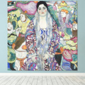 Portret van Friederike Maria van Gustav Klimt Canvas Afdruk (Insitu (Houten vloer))