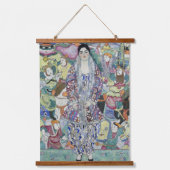 Portret van Friederike Maria van Gustav Klimt Hangend Wandkleed (Voorkant)