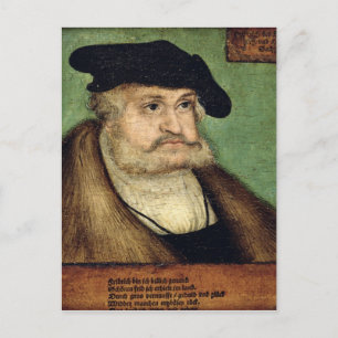 Portret van Friedrich III-kiezer in Saksen Briefkaart