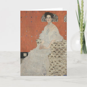 Portret van Fritza Riedler door Gustav Klimt Kaart
