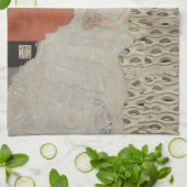 Portret van Fritza Riedler door Gustav Klimt Theedoek (Gevouwen)