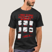 Portret van Funny Mischievous Whippet Dog T shirt (Voorkant)