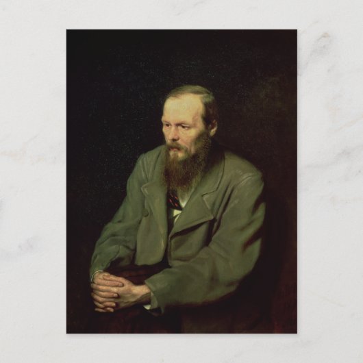 Portret van Fyodor Dostoyevsky 1872 Briefkaart (Voorkant)