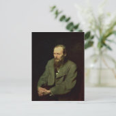 Portret van Fyodor Dostoyevsky 1872 Briefkaart (Staand voorkant)