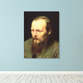 Portret van Fyodor Dostoyevsky 1872 Canvas Afdruk (Insitu (Houten vloer))