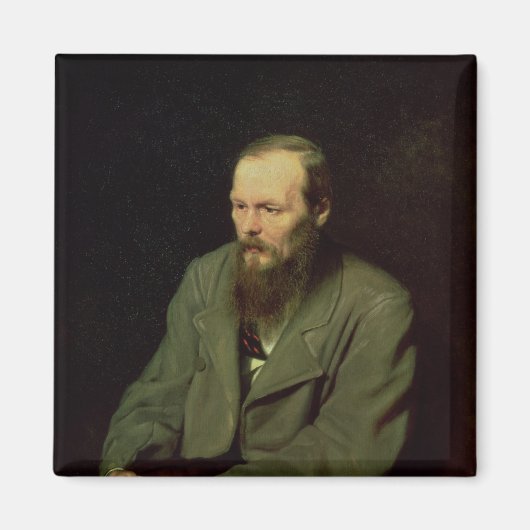Portret van Fyodor Dostoyevsky 1872 Magneet (Voorkant)