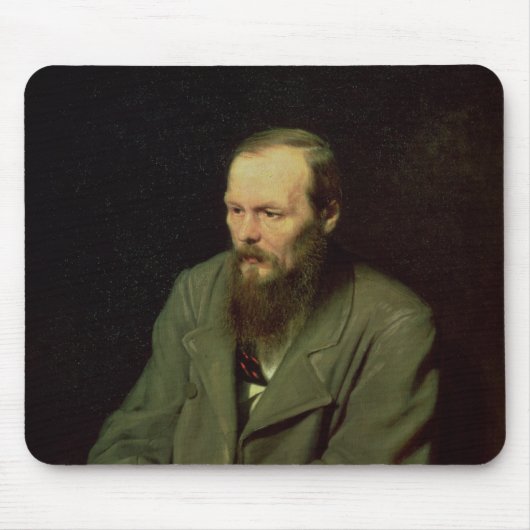 Portret van Fyodor Dostoyevsky 1872 Muismat (Voorkant)