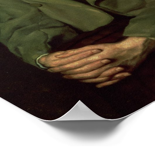 Portret van Fyodor Dostoyevsky 1872 Poster (Hoek)