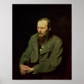 Portret van Fyodor Dostoyevsky 1872 Poster (Voorkant)