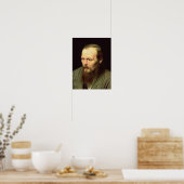 Portret van Fyodor Dostoyevsky 1872 Poster (Keuken)