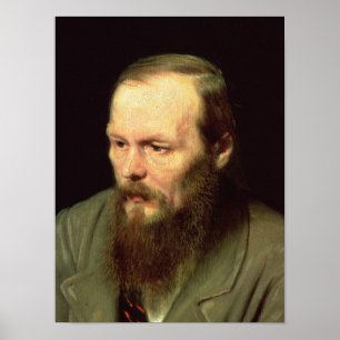 Portret van Fyodor Dostoyevsky 1872 Poster