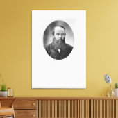 Portret van Fyodor Mikhailovich Dostoyevsky Canvas Afdruk (Insitu (Woonkamer))
