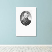 Portret van Fyodor Mikhailovich Dostoyevsky Canvas Afdruk (Insitu (Houten vloer))