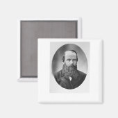 Portret van Fyodor Mikhailovich Dostoyevsky Magneet (Voorkant / Achterkant)