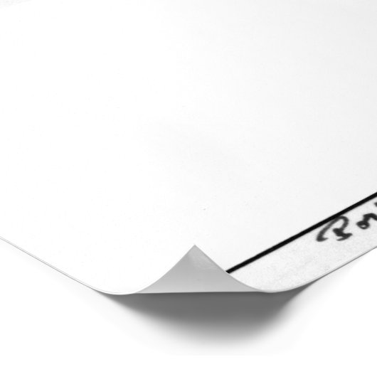 Portret van Fyodor Mikhailovich Dostoyevsky Poster (Hoek)