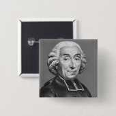 Portret van Gabriel Bonnot de Mally Vierkante Button 5,1 Cm (Voorkant /achterkant)