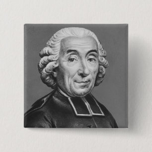 Portret van Gabriel Bonnot de Mally Vierkante Button 5,1 Cm