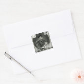 Portret van Gabriel Fallopius Vierkante Sticker (Envelop)