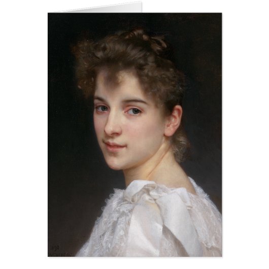 Portret van Gabrielle Cot Bouguereau (Voorkant)