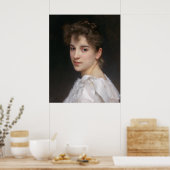 Portret van Gabrielle Cot Bouguereau Canvas Poster (Keuken)