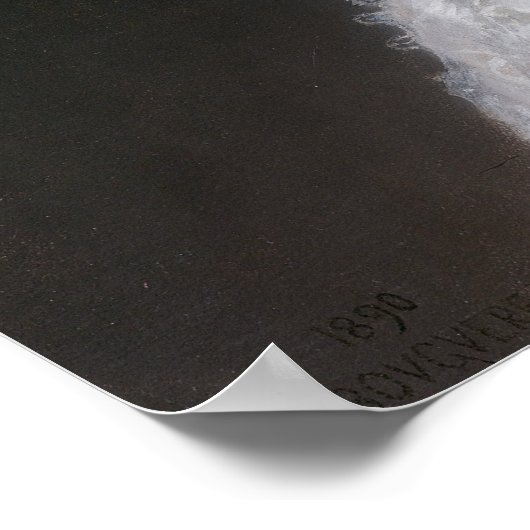 Portret van Gabrielle Cot van Bouguereau Poster (Hoek)