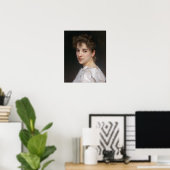 Portret van Gabrielle Cot van Bouguereau Poster (Thuiskantoor)