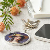 Portret van Gabrielle de Polignac, Franse gravin Sleutelhanger (Zijkant)