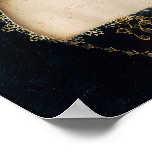 Portret van Gabrielle d'Estrees Poster (Hoek)