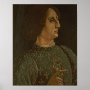 Portret van Galeazzo Mario Sforza (1444-76) c.1471 Poster