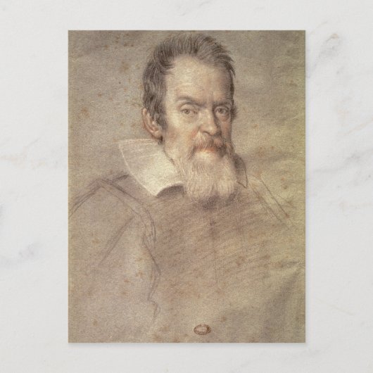 Portret van Galileo Galilei Astronomer Briefkaart (Voorkant)
