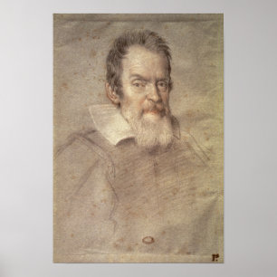 Portret van Galileo Galilei Astronomer Poster