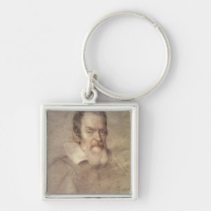 Portret van Galileo Galilei Astronomer Sleutelhanger