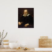Portret van Galileo Galilei door Justus Sustermans Poster (Keuken)