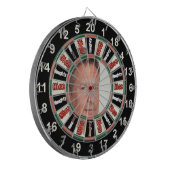 Portret van Gary Johnson politieke dartbord (Voorkant Links)