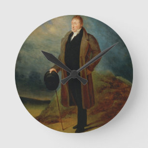 Portret van generaal La Fayette in burgerkleding, Ronde Klok