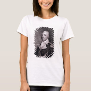 Portret van generaal-majoor John Brooks, gegraveer T-shirt