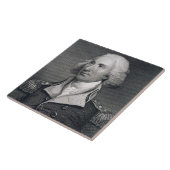 Portret van generaal-majoor Philip Schuyler, graf Tegeltje (Zijkant)