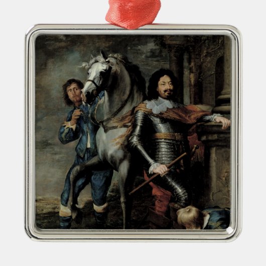 Portret van generaal Ottavio Piccolomini Metalen Ornament (Voorkant)