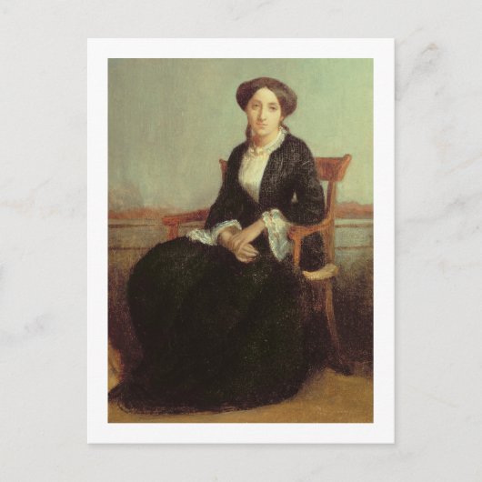 Portret van Genevieve Celine, 1850 (olie op canvas Briefkaart (Voorkant)